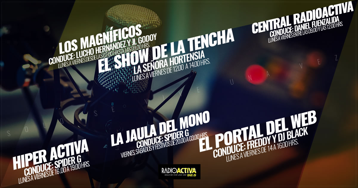 Programas — RadioActiva 92.5