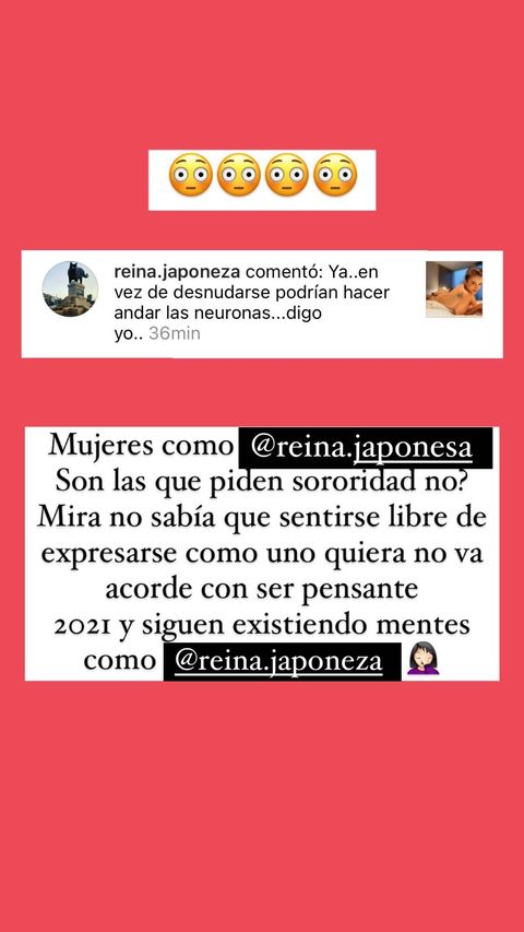 Captura historia de Instagram Yamila Reyna