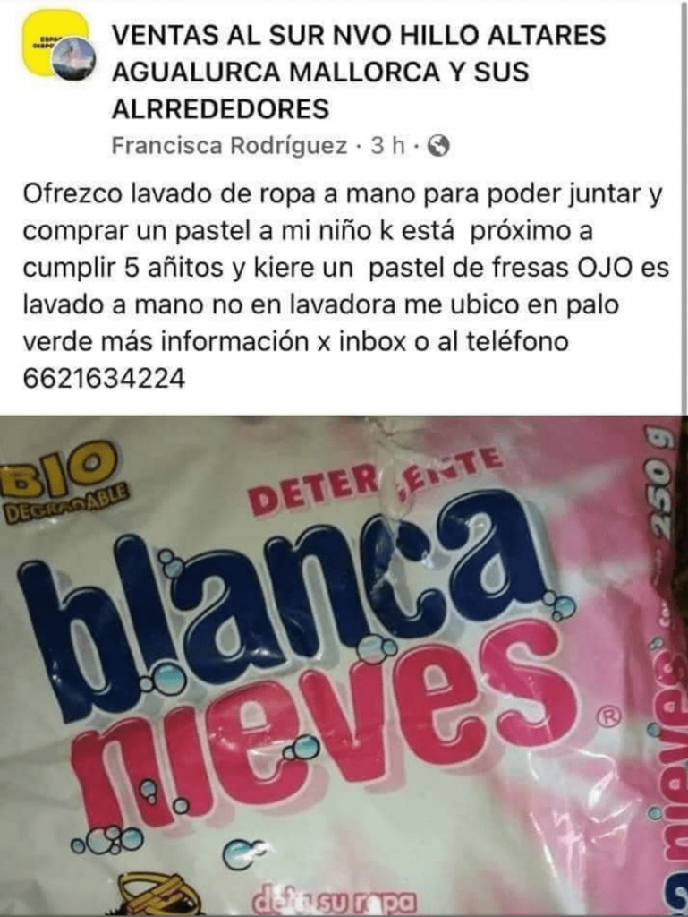 Captura publicación Facebook