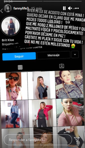 Captura Instagram Fanny Cuevas