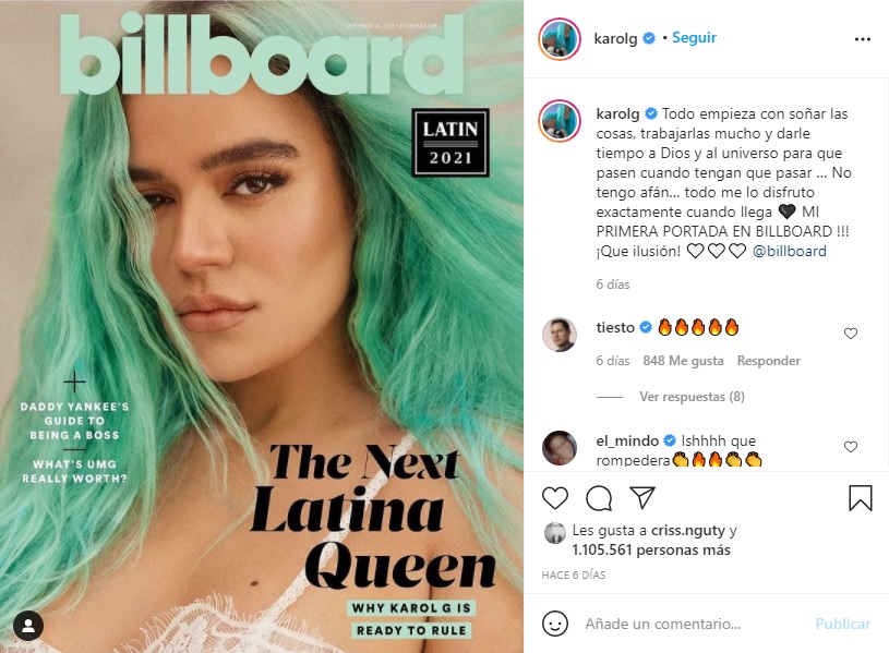 Captura Instagram Karol G