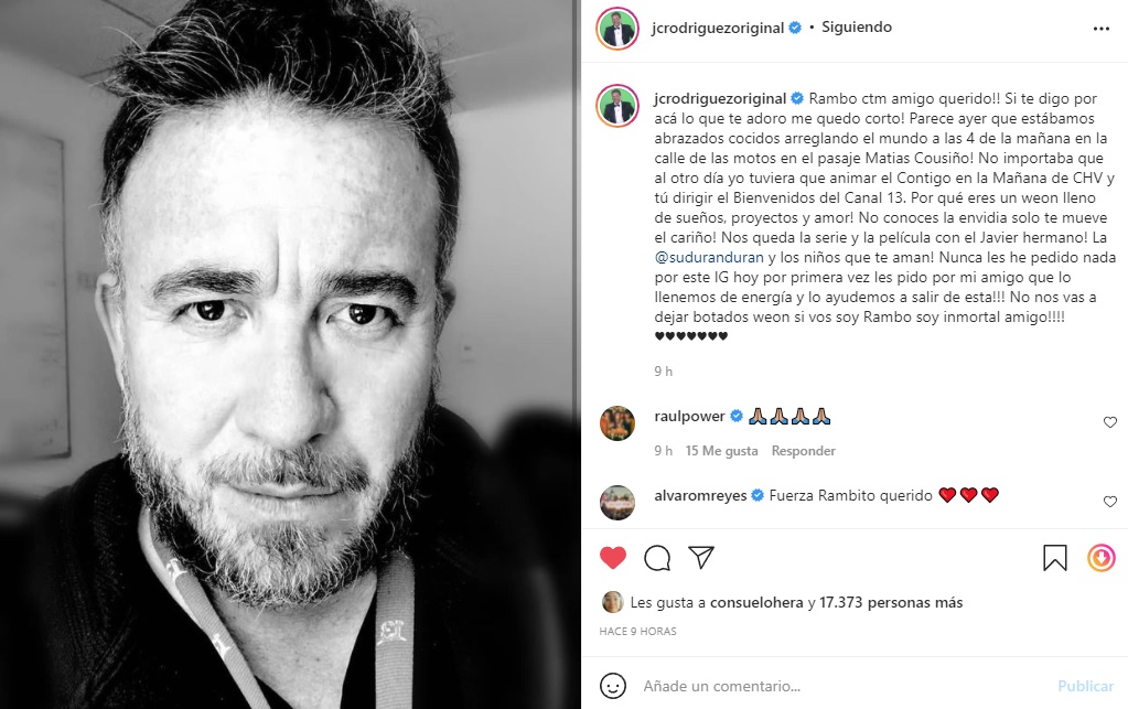 Captura Instagram Julio César Rodríguez