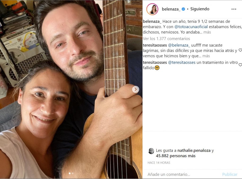 Captura Instagram Belén Mora