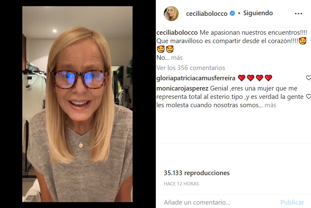 Captura Instagram Cecilia Bolocco