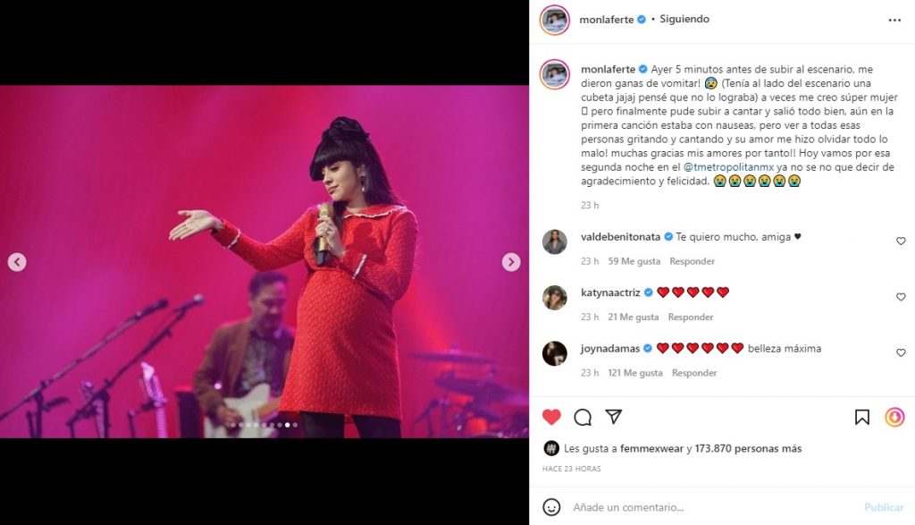 Captura Instagram Mon Laferte