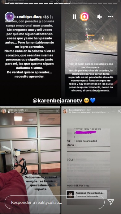 Capturas Historias De Instagram Karen Bejarano