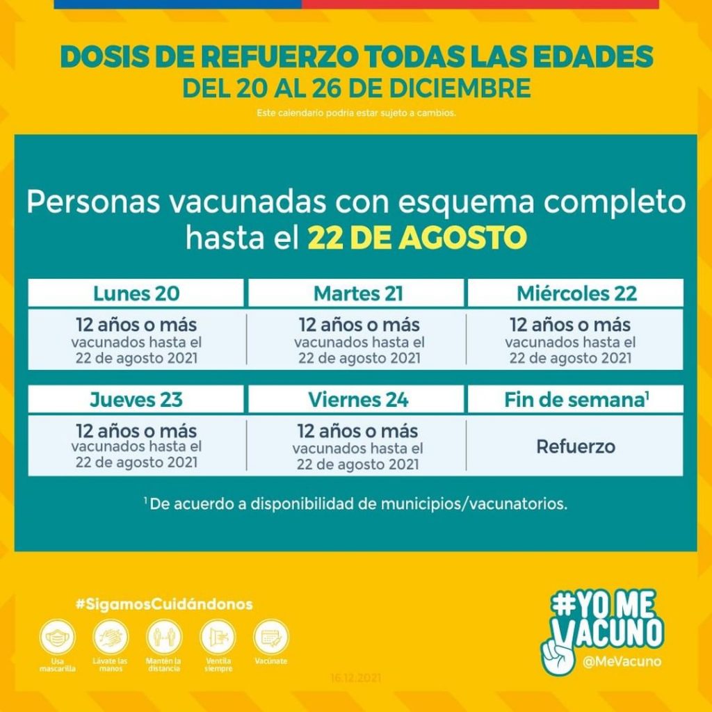 Calendario de vacunación