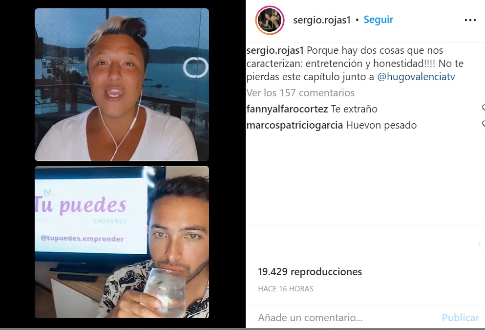Captura Instagram Sergio Rojas
