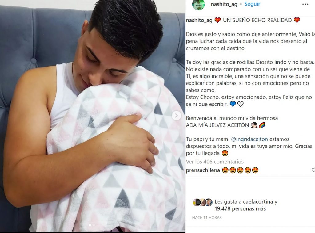 Captura Instagram Pareja Ingrid Aceitón