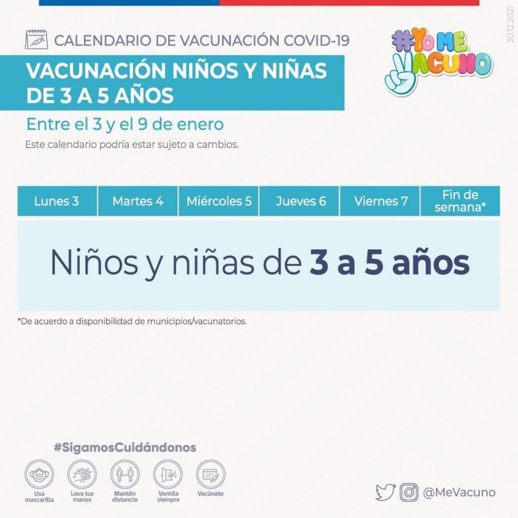 Calendario de vacuna niños y niñas