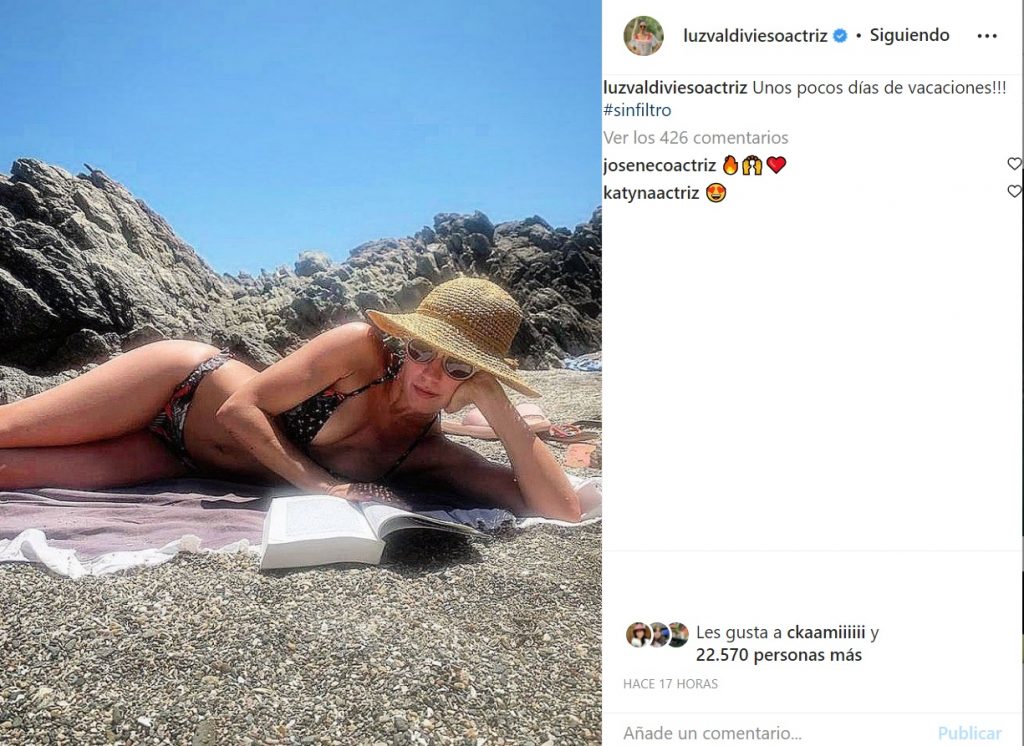 Captura Instagram Luz Valvidieso