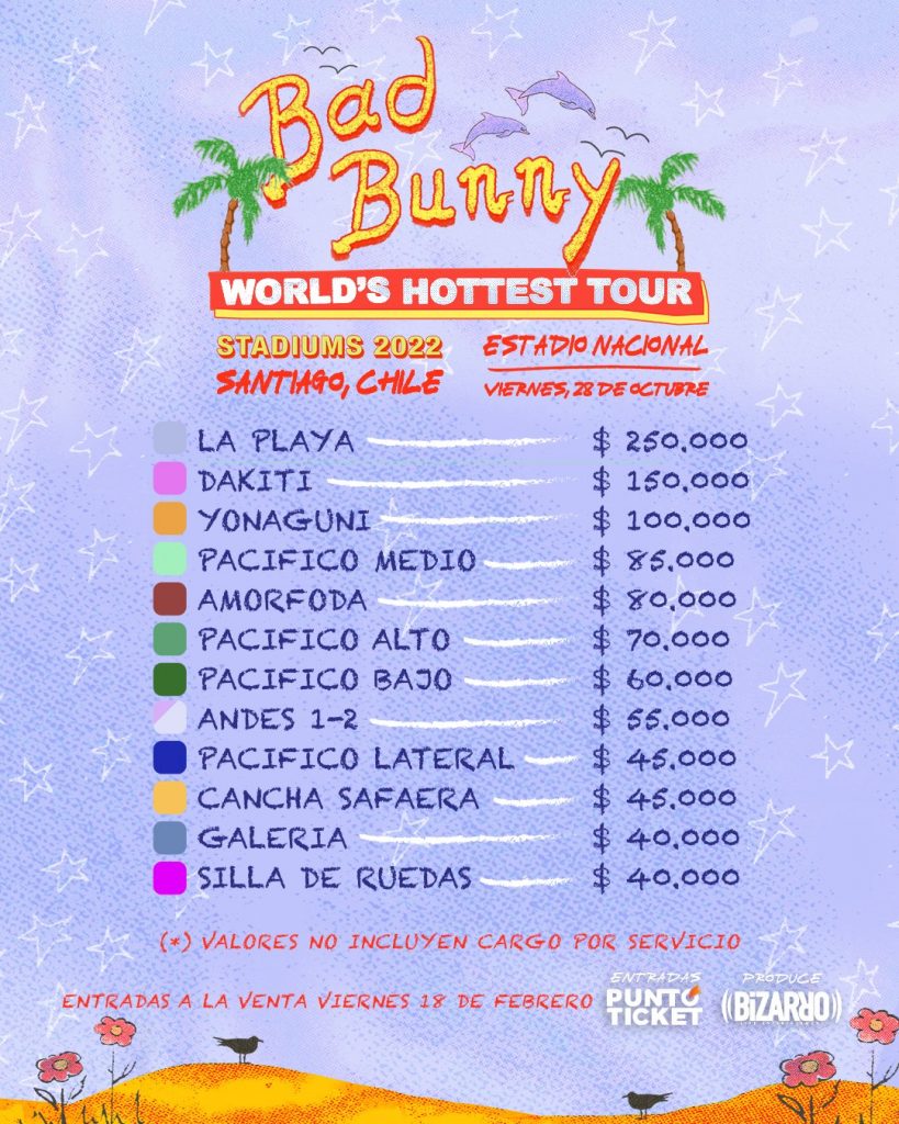 Precio Entradas Bad Bunny