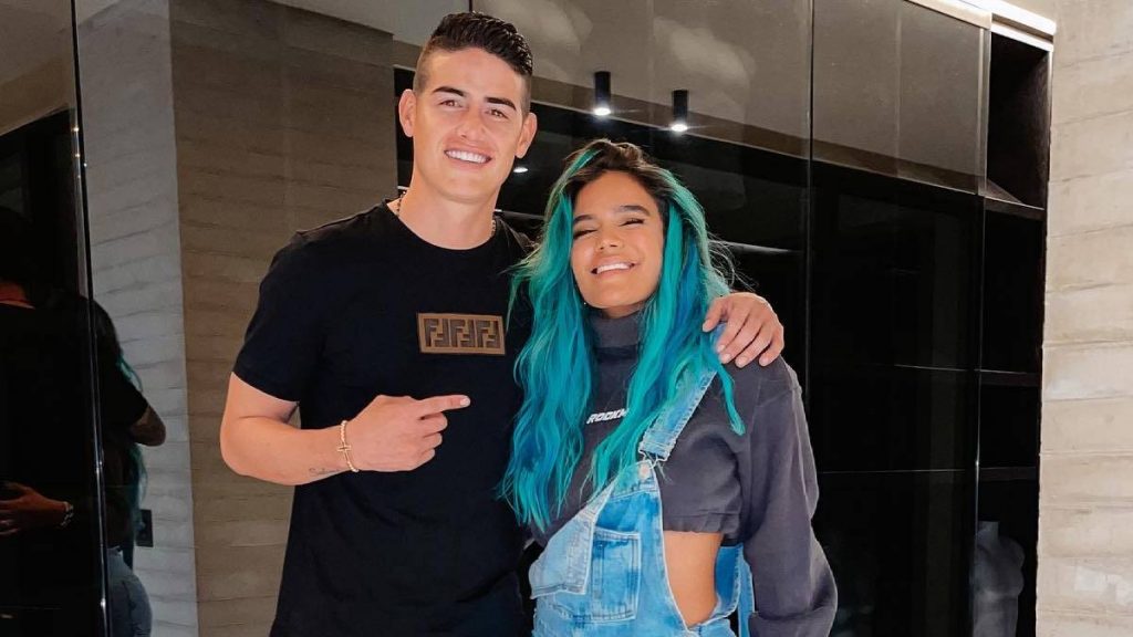 Karol G y James Rodríguez