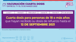 Dosis de refuerzo 18 años o más