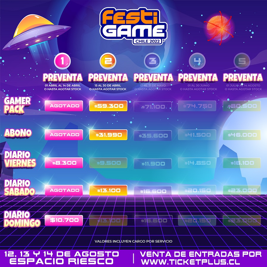 Festigame 2022 Preventa