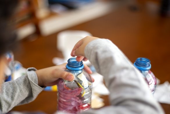 Child Recycling, Ecoladrillos At Home