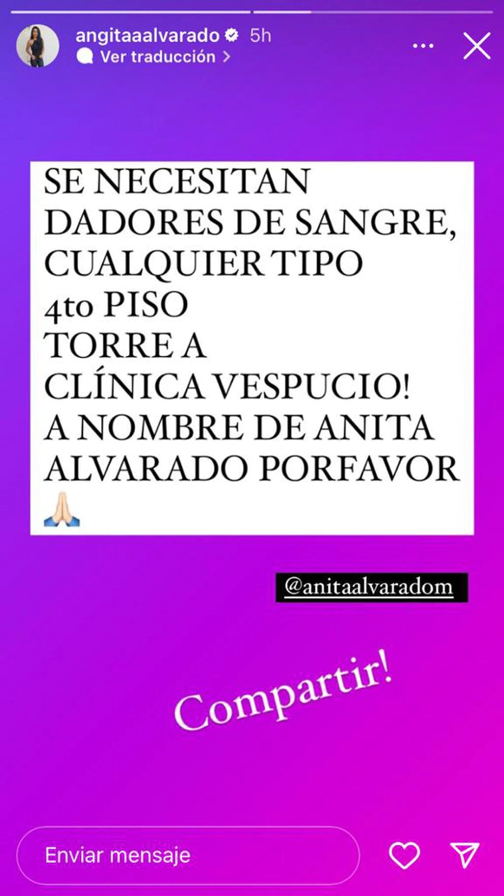 Instagram @angitaalvarado