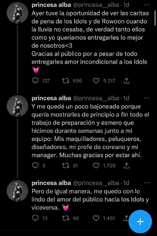 Twitter Princesa Alba