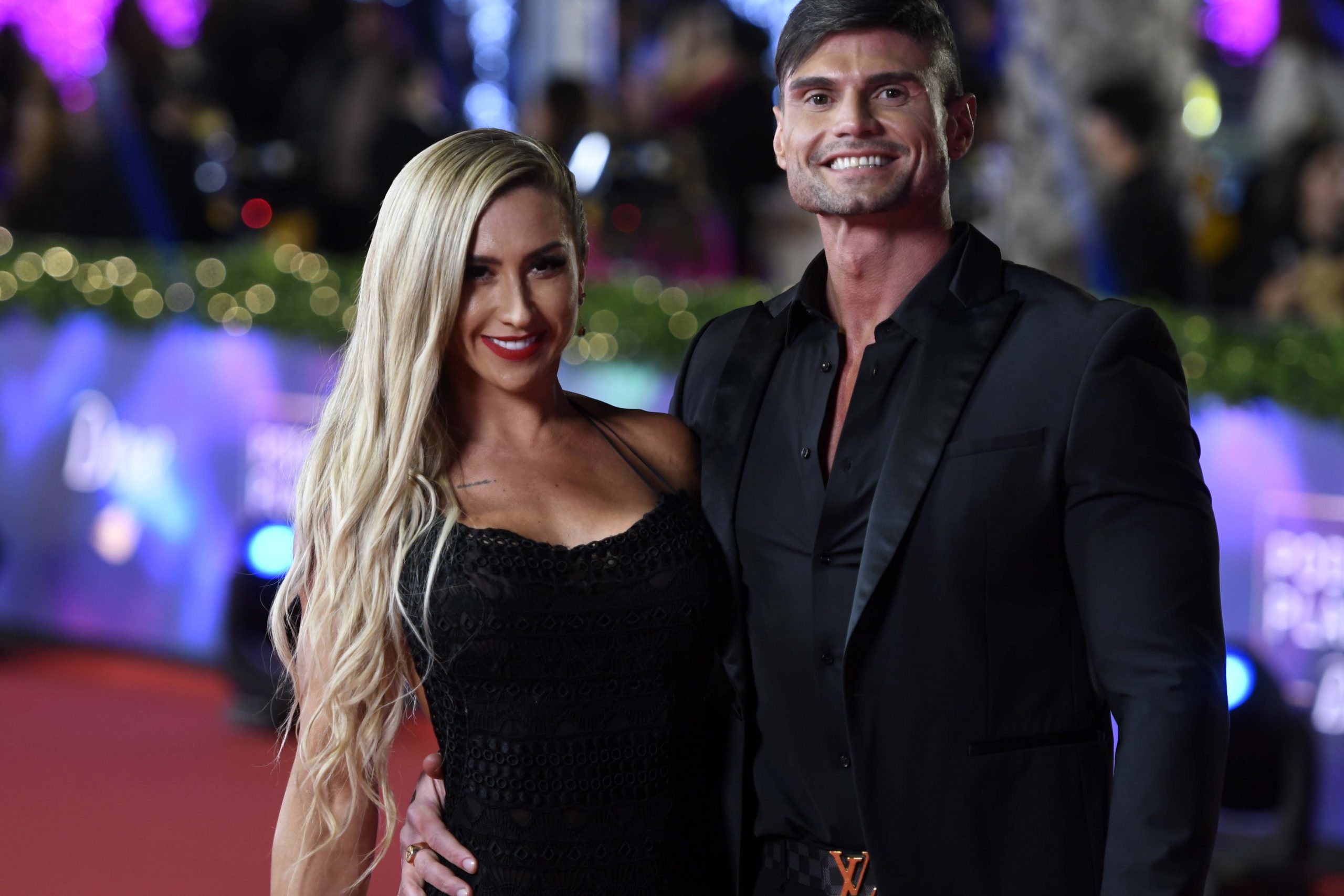 Luli y su pareja en la Gala de Viña 2023