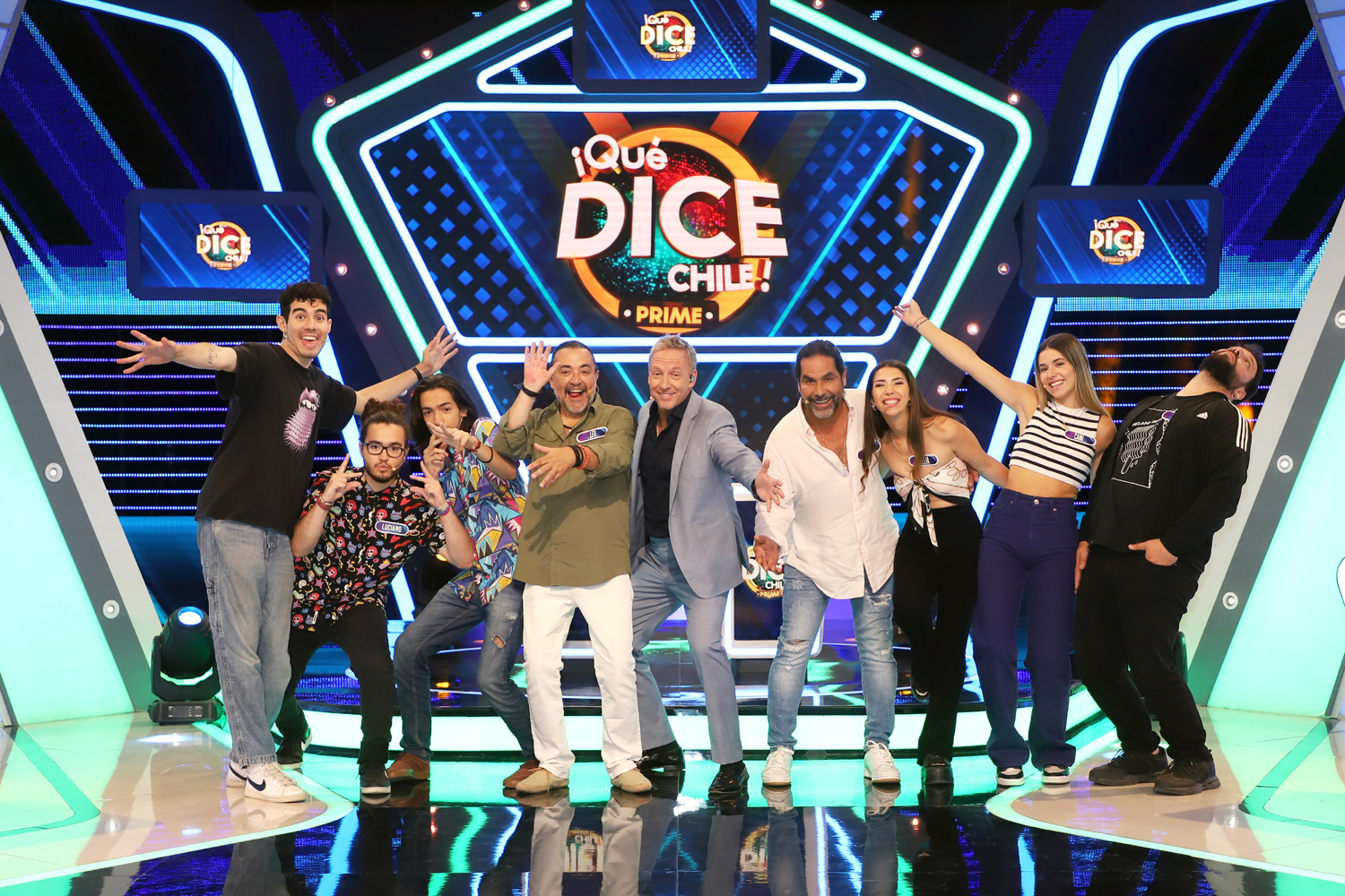 Leo Caprile versus Juan Falcón en ¡Qué Dice Chile Prime!