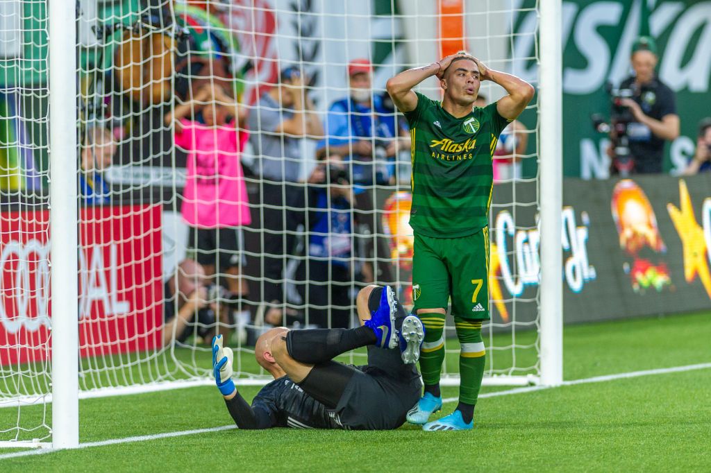 Brian Fernández durante su paso en el Portland Timbers (1)