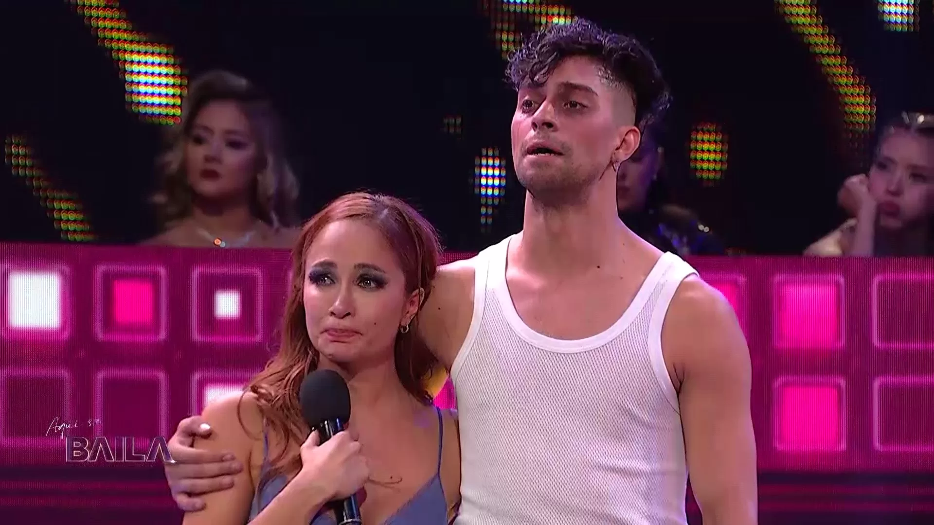 Francini Amaral Y David Sáez Tras Su Emotiva Presentación En Aquí Se Baila