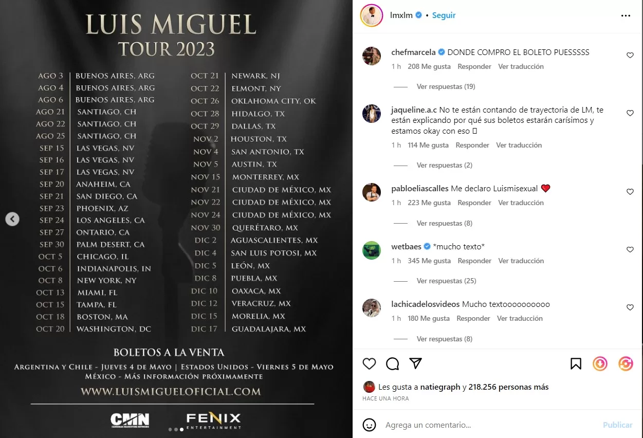 Instagram Luis Miguel