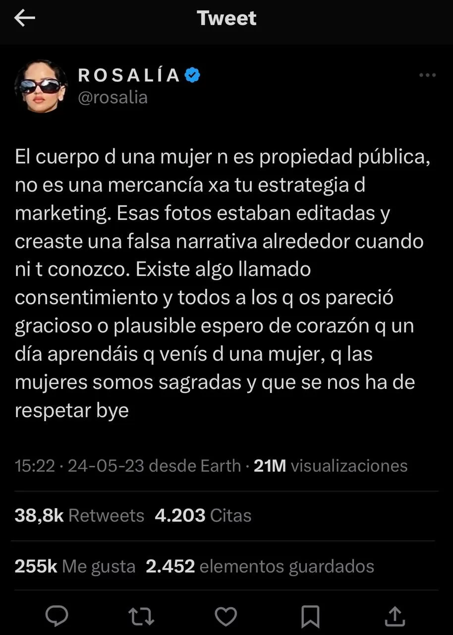Rosalía Twitter