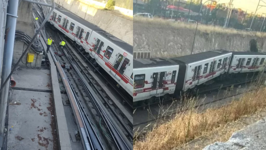 Metro De Santiago Descarrilado