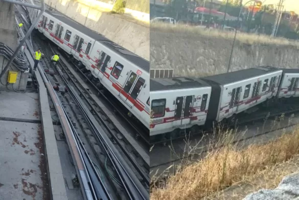 Metro De Santiago Descarrilado