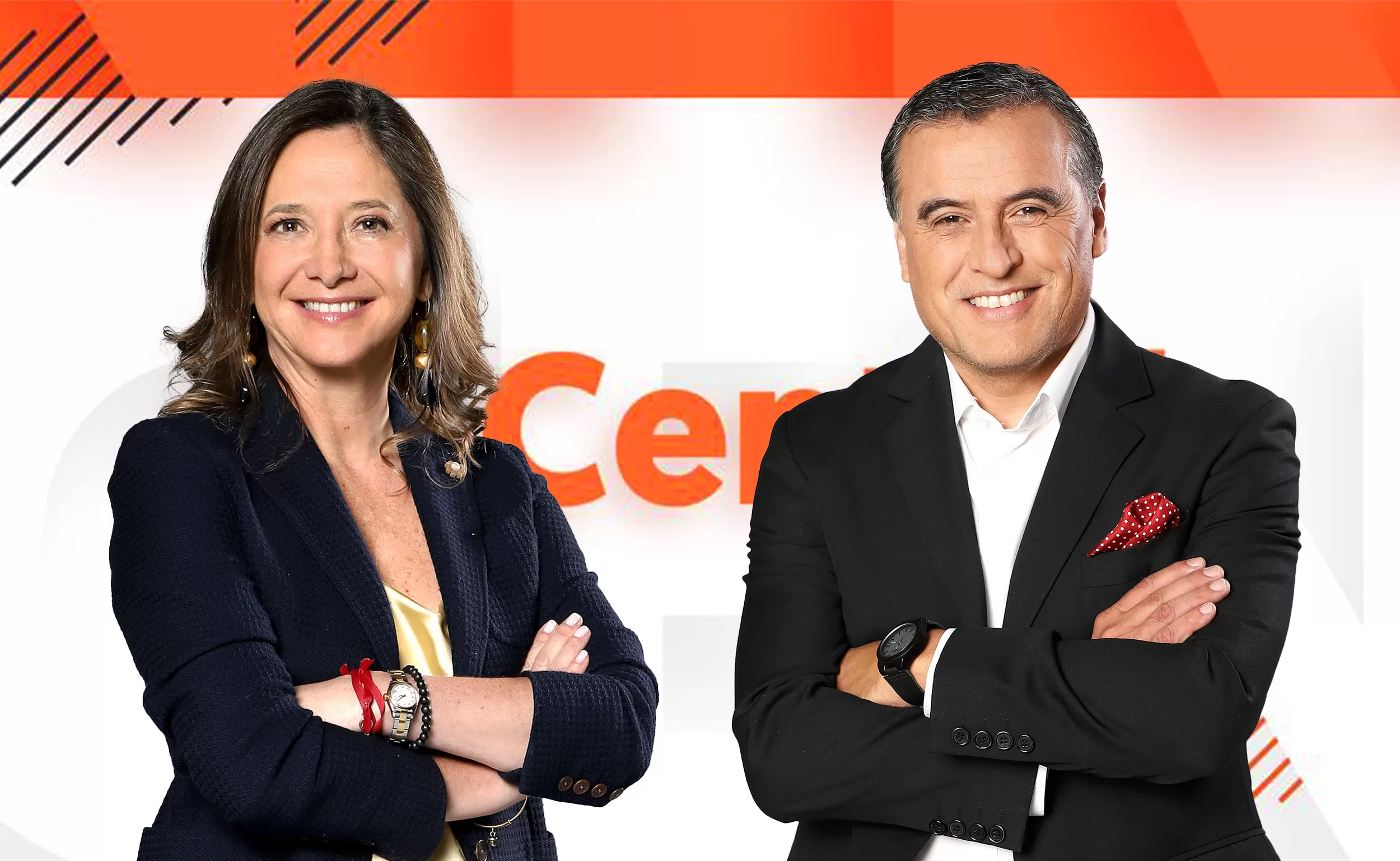 Mónica Pérez y Ramón Ulloa / Teletrece Central