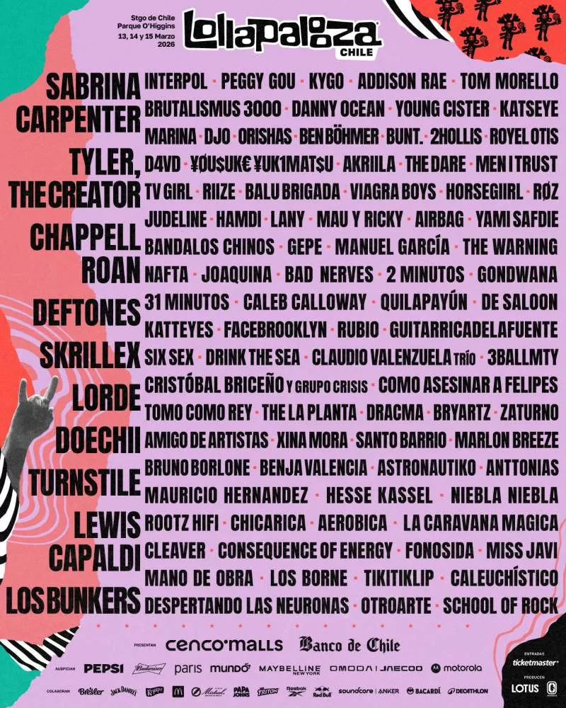 Line Up Lollapalloza