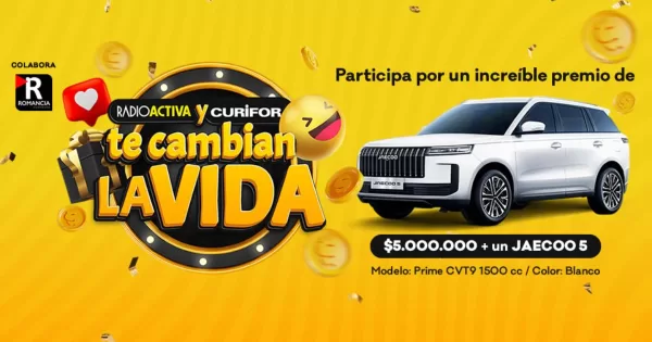 ¡Gana un auto nuevo y 5 millones! Asegura tu ticket por solo $1.000: RadioActiva y Curifor te cambian la vida