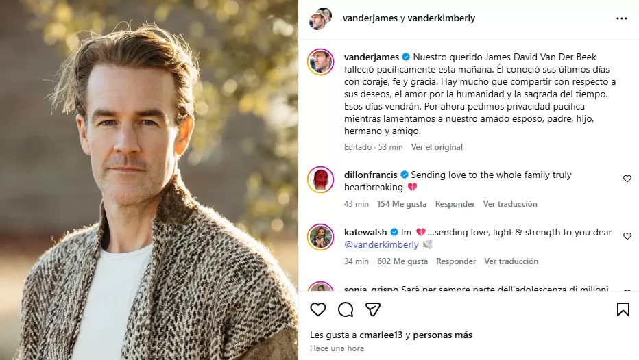 Instagram de @vanderkimberly