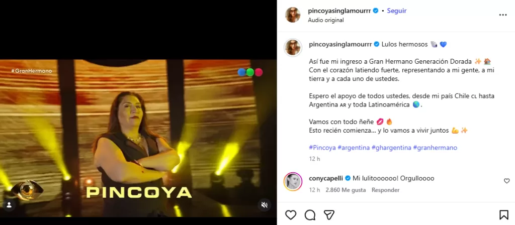 Instagram de Pincoya sin glamour