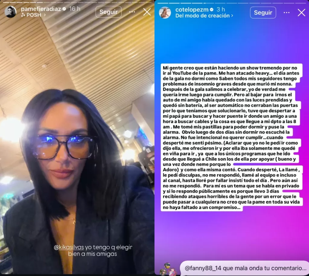 Historia De Pamela Díaz Y Respuesta De Coté López