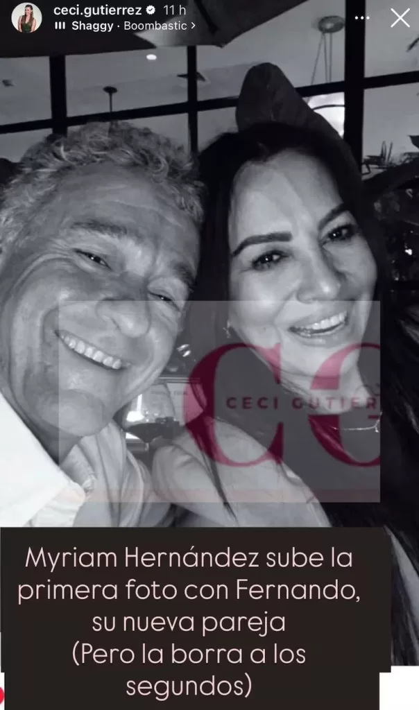 La Nueva Pareja De Myriam Hernández. Instagram Ceci.gutierrez