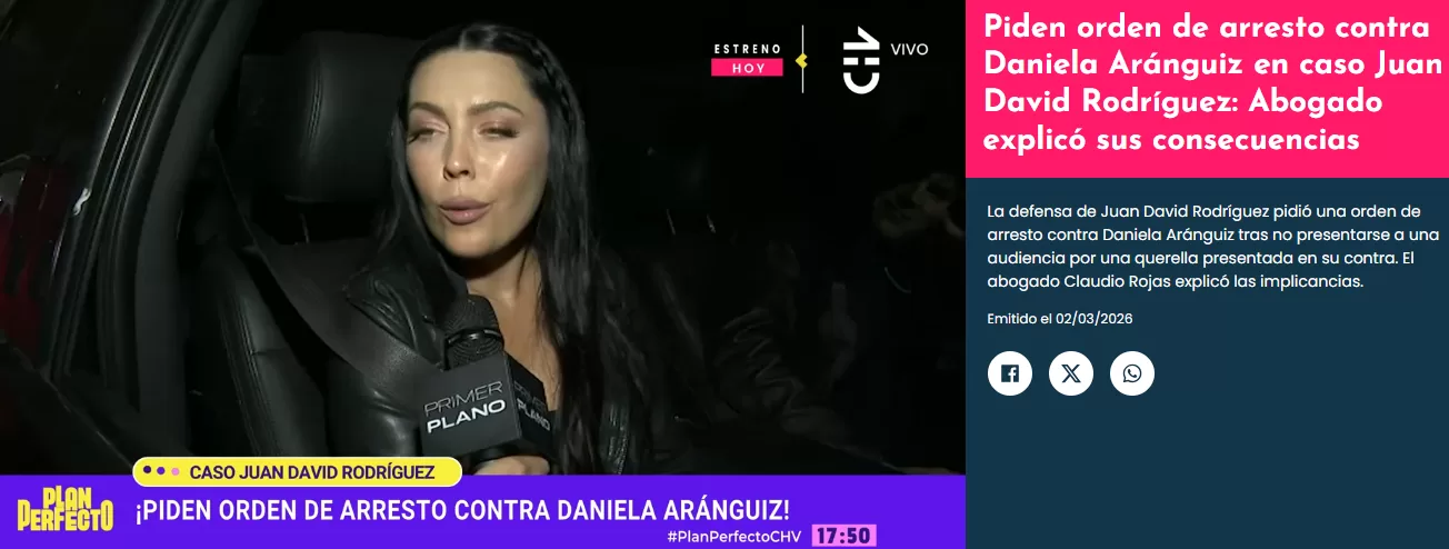 Daniela Aránguiz tras polémica